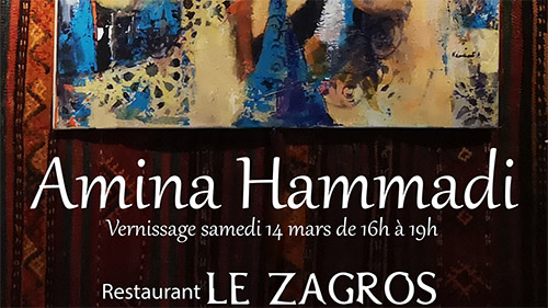 Amina Hammadi expose au Zagros